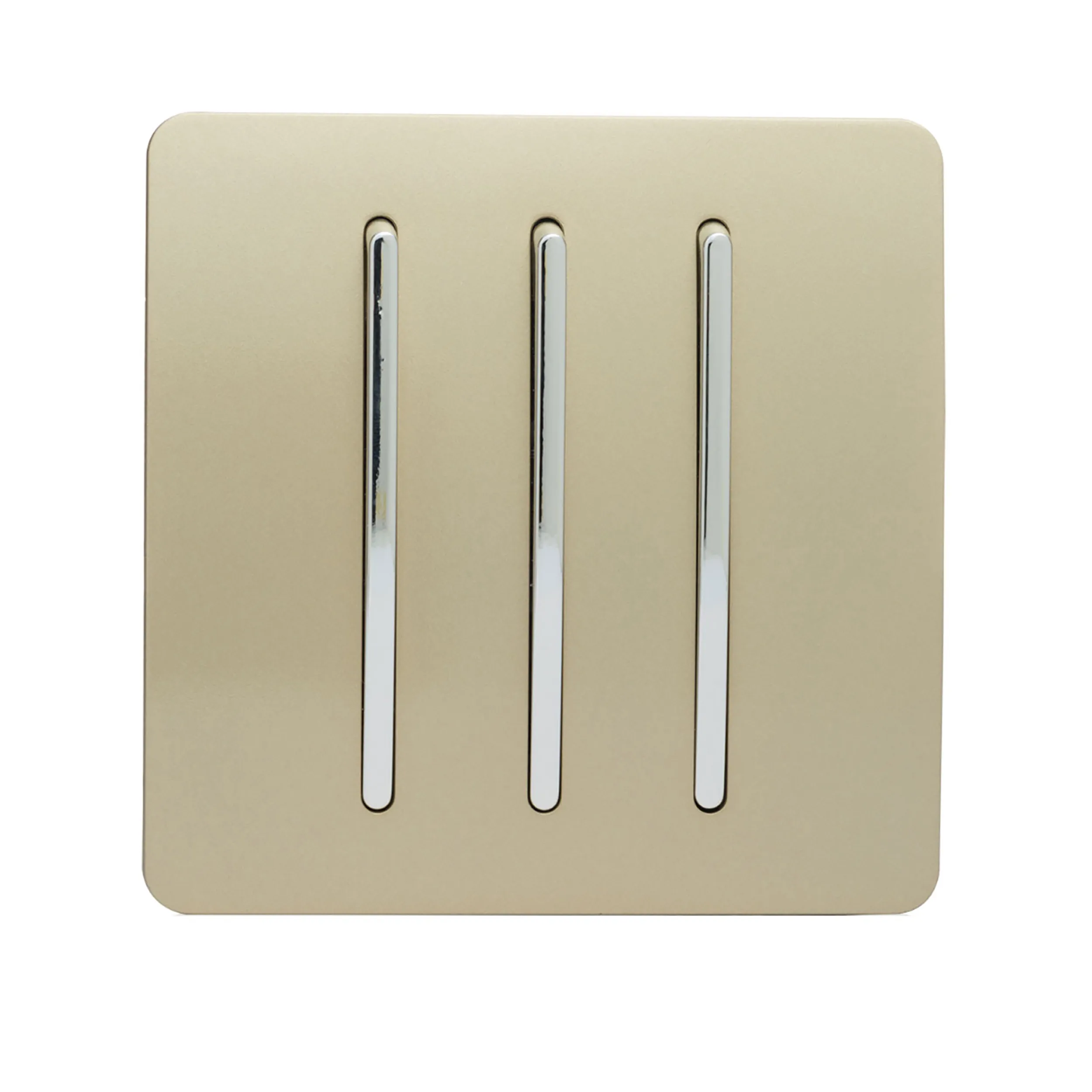 ART-SS6GO  3 Gang 2 Way 10 Amp Rocker Champagne Gold